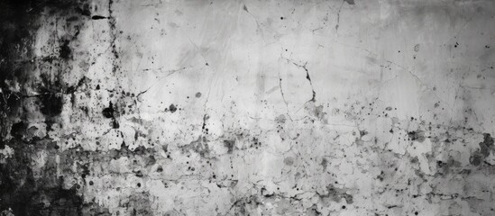Fototapeta premium Vintage urban style grunge background with monochrome cracks stains and breaks on an old wall