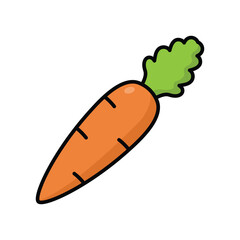 carrot icon vector design template simple and clean