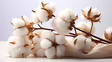 cotton flowers closeup