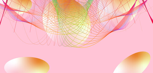 Stylish and colorful wave illustration art design