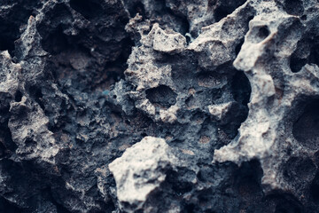 Close up of cracked rock