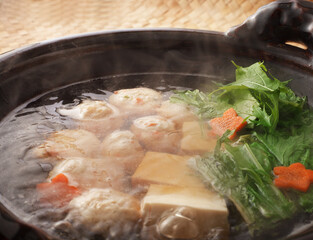 鶏団子鍋　　スタジオ撮影
