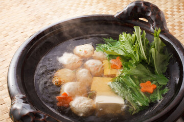 鶏団子鍋　　スタジオ撮影