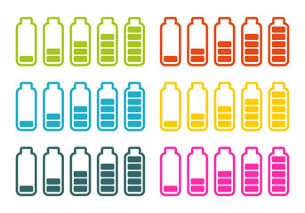 set of types of batteries 