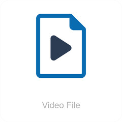 Video File and Movie Icon Concept