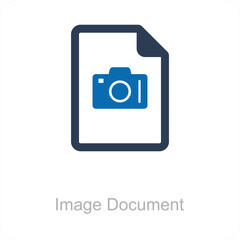 Image Document and Book Icon Concept