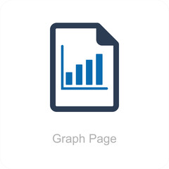 Graph Page and Report Icon Concept