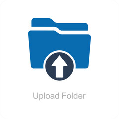 Upload Folder and Page Icon Concept