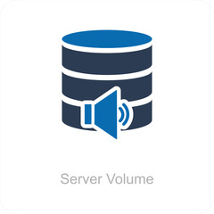 Server Volume and icon concept