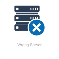 Wrong Server and icon concept