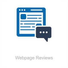 Webpage Reviews and icon concept