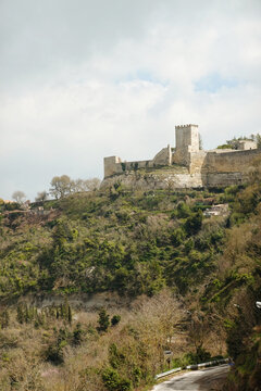 The Lombardia castle, Enna, Sicily, Italy