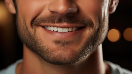 Fototapeta premium A man perfect smile