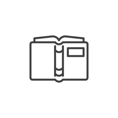 Book Cover line icon