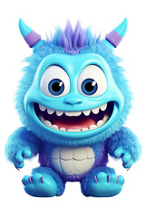 A Happy cute baby monster clipart png sublimation