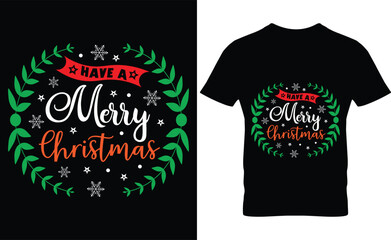 Merry Christmas lettering typography quote, Christmas t-shirt design, Christmas merchandise designs, merry christmas vector t-shirt design