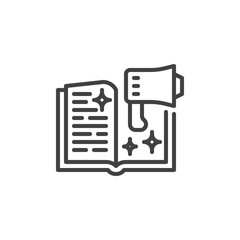 Storytelling line icon