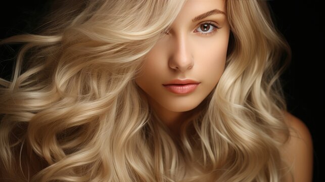 Beautiful blond hair backgorund