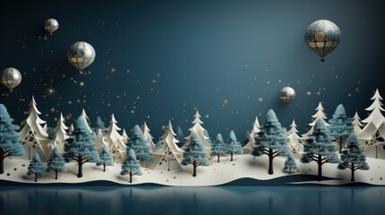 Fototapeta na wymiar Flat Christmas Season Celebration Background, Merry Christmas Background ,Hd Background