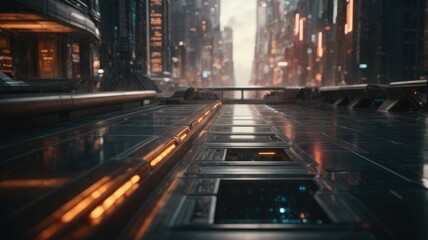 Fototapeta premium Sci-Fi Backgrounds: Where Imagination Meets Technology, Generative Ai