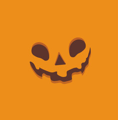 Happy Halloween pumpkin head background