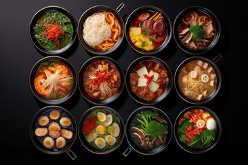 Sukiyaki full set, luxury food on table