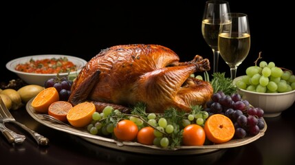 Exquisite Thanksgiving Turkey Feast: A Culinary Masterpiece of Gratitude and Celebration