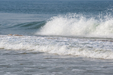 Amazing view of Arabian sea during the morning time in Calangute beach Goa, India, Ocean beach view early morning time