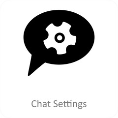 Chat Settings and cog icon concept