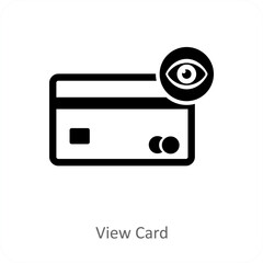 View Card and card icon concept