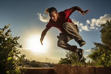 Hispanic Male High Octane Extreme Sports Concept Generative AI