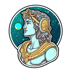 Griechische Göttin im Weltraum