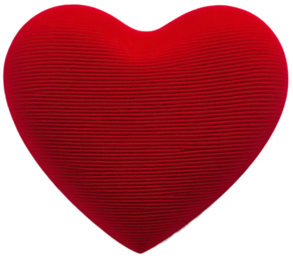 red heart isolated on white