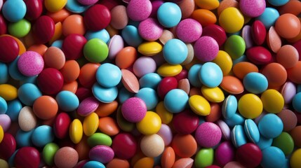 Fototapeta premium Colorful candies Background