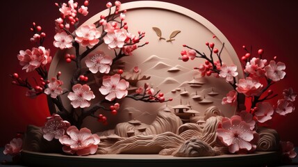3D Chinese New Year Background, Happy New Year Background ,Hd Background
