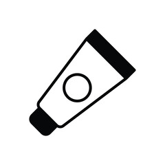 Paint tube icon isolate white background vector stock illustration
