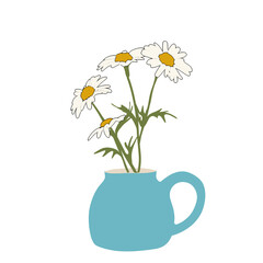 daisies in a vase