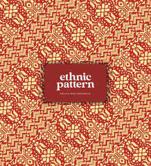 Tenun Indonesia Melayu Riau Pattern weaving background