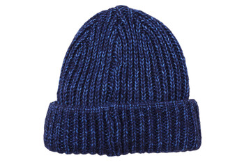 PNG,blue knitted cap, isolated on white background