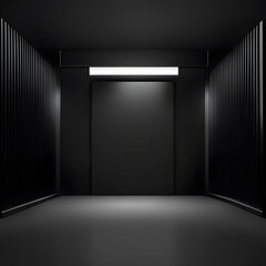 empty room with spotlights for exhibit