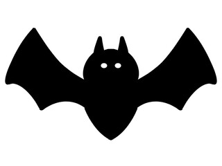 ハロウィンのかわいいコウモリのイラスト素材