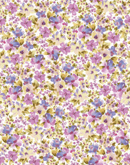 vibrant flower patterns summer dress and background