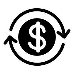 Exchange money icon