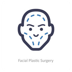 Obraz na płótnie Canvas facial plastic surgery