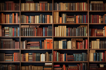 High quality, bookshelves, seamless background