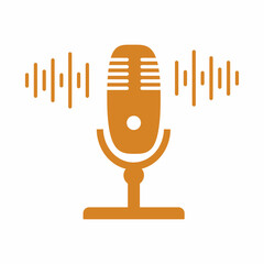 icon retro microphone