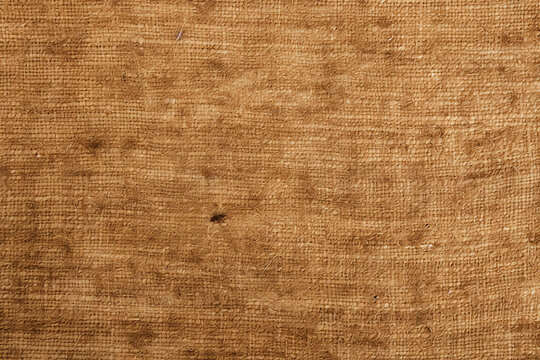 view from above, high quality, hd, aerial photo of burlap background image, close-up texture