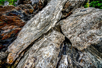Natural stone, brick wall. Background and Texture. Photo. HDR Image (High Dynamic Range).