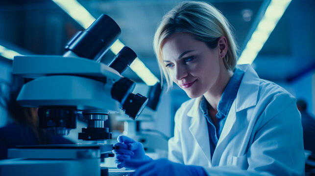 Scientifique effectuant des recherches dans un laboratoire