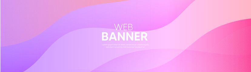 Abstract pink background, Pink web banner